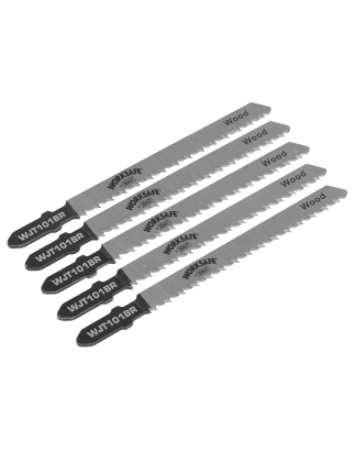 Jigsaw Blade Wood & Plastics 75mm 10tpi - Pack of 5