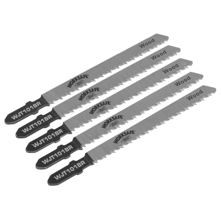 Jigsaw Blade Wood & Plastics 75mm 10tpi - Pack of 5