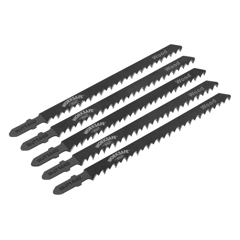 Lame de scie sauteuse bois 75 mm 6tpi - Paquet de 5