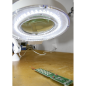 Lampe de travail loupe pour montage sur banc 48 LED SMD 230V