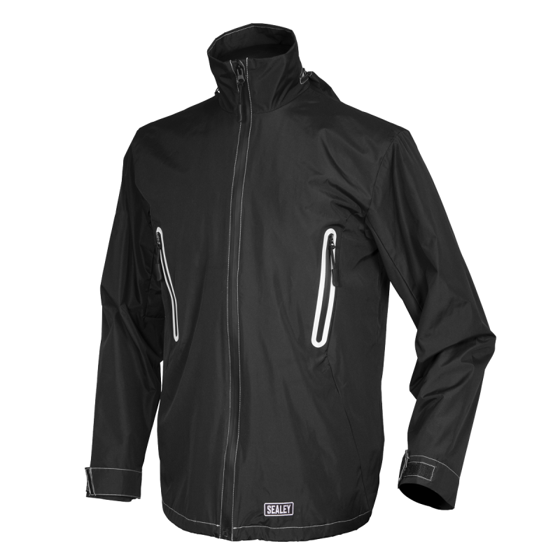 Manteau de pluie chauffant 5 V – Poitrine de 48 po, Grand