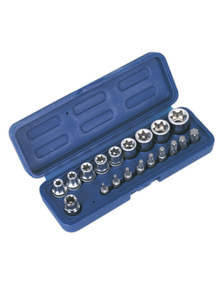 TRX-Star* Socket & Bit Set 19pc 3/8"Sq Drive