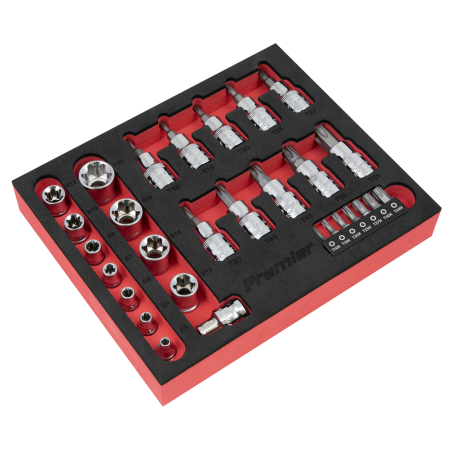 TRX-Star* Socket & Security Bit Set 29pc 1/4"Sq & 3/8"Sq Drive