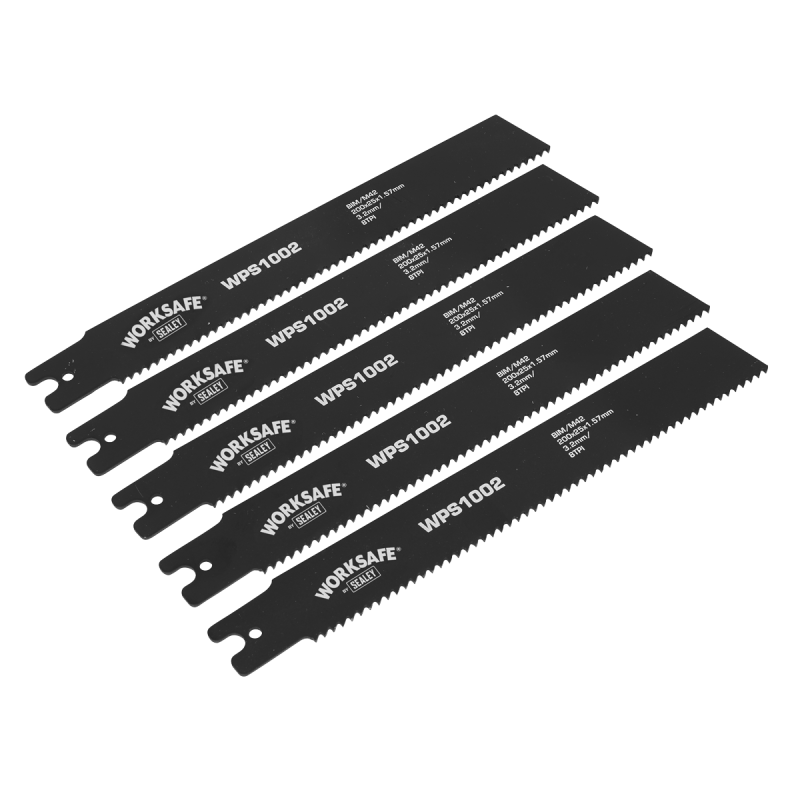 Pipe Saw Blade 200 x 25 x 1.7mm 8tpi - Pack of 5