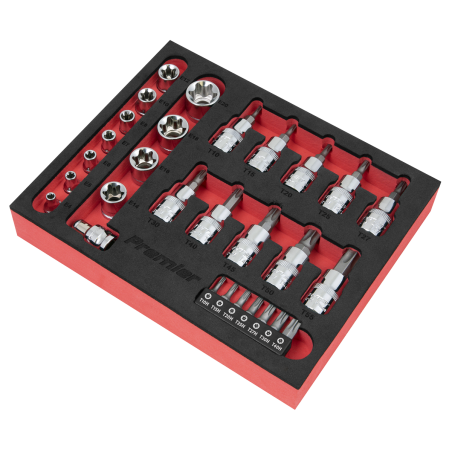 TRX-Star* Socket & Security Bit Set 29pc 1/4"Sq & 3/8"Sq Drive