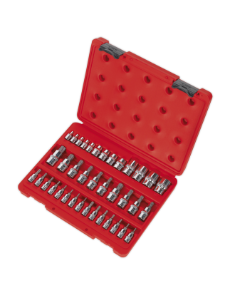 TRX-Star* Socket & Security Socket Bit Set 38pc 1/4", 3/8" & 1/2"Sq Drive