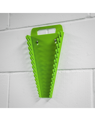 Spanner Rack Capacity 15 Spanners Hi-Vis Green