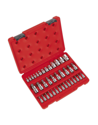 TRX-Star* Socket & Security Socket Bit Set 38pc 1/4", 3/8" & 1/2"Sq Drive