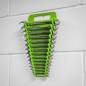 Spanner Rack Capacity 15 Spanners Hi-Vis Green