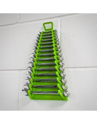 Reverse Spanner Rack Capacity 15 Spanners Hi-Vis Green