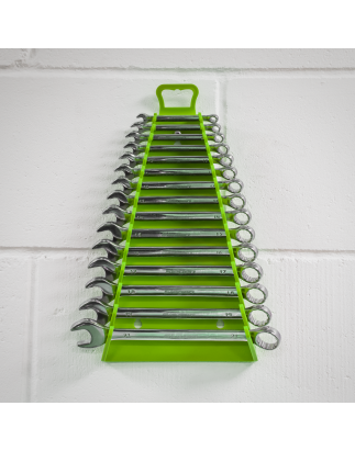 Reverse Spanner Rack Capacity 15 Spanners Hi-Vis Green