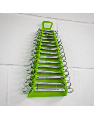 Reverse Spanner Rack Capacity 15 Spanners Hi-Vis Green