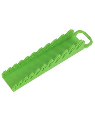 Spanner Rack Capacity 10 Stubby Spanners - Hi-Vis Green