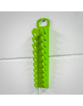 Spanner Rack Capacity 10 Stubby Spanners - Hi-Vis Green