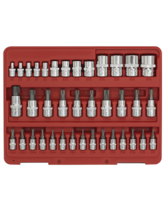 TRX-Star* Socket & Security Socket Bit Set 38pc 1/4", 3/8" & 1/2"Sq Drive