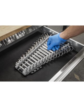 Reversible Spanner Rack 16pc