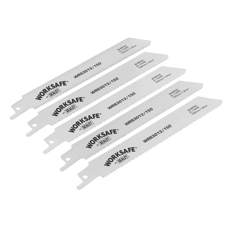 Reciprocating Saw Blade 150mm 14tpi - Pack of 5