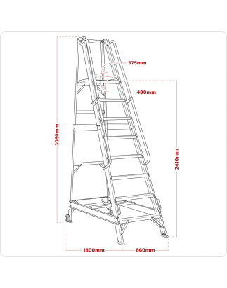 Warehouse Steps 10-Tread