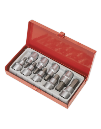 Hex Socket Bit Set 9pc 1/2"Sq Drive