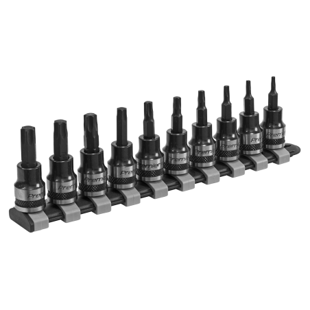 TRX-Star* Socket Bit Set 10pc 3/8"Sq Drive Premier Black