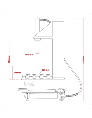 Presse hydraulique de type « C » de 10 tonnes