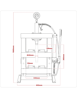 Hydraulic Bench Type Press 10 Tonne