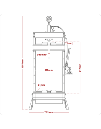 Presse hydraulique à plancher 10 tonnes