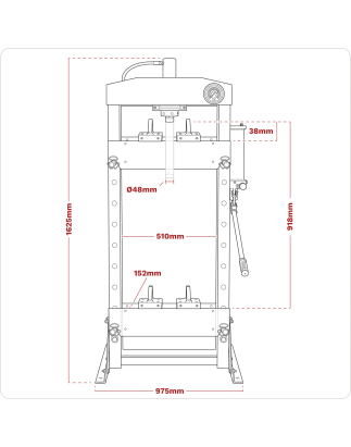 Premier Hydraulic Floor Type Press 20 Tonne