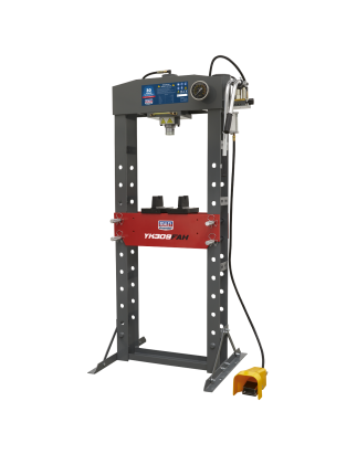 Premier Air/Hydraulic Floor Type Press with Foot Pedal 30 Tonne