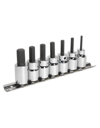 Hex Socket Bit Set 7pc 3/8"Sq Drive Metric