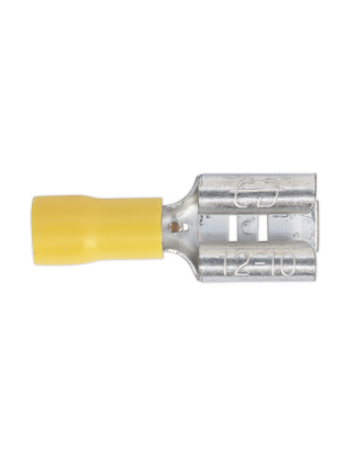 Borne Push-On 9,5 mm Femelle Jaune Paquet de 100