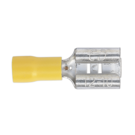 Borne Push-On 9,5 mm Femelle Jaune Paquet de 100