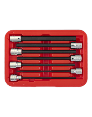 Hex Socket Bit Set 7pc 3/8"Sq Drive 150mm Metric