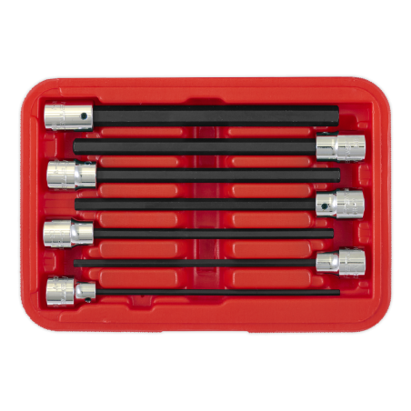 Hex Socket Bit Set 7pc 3/8"Sq Drive 150mm Metric