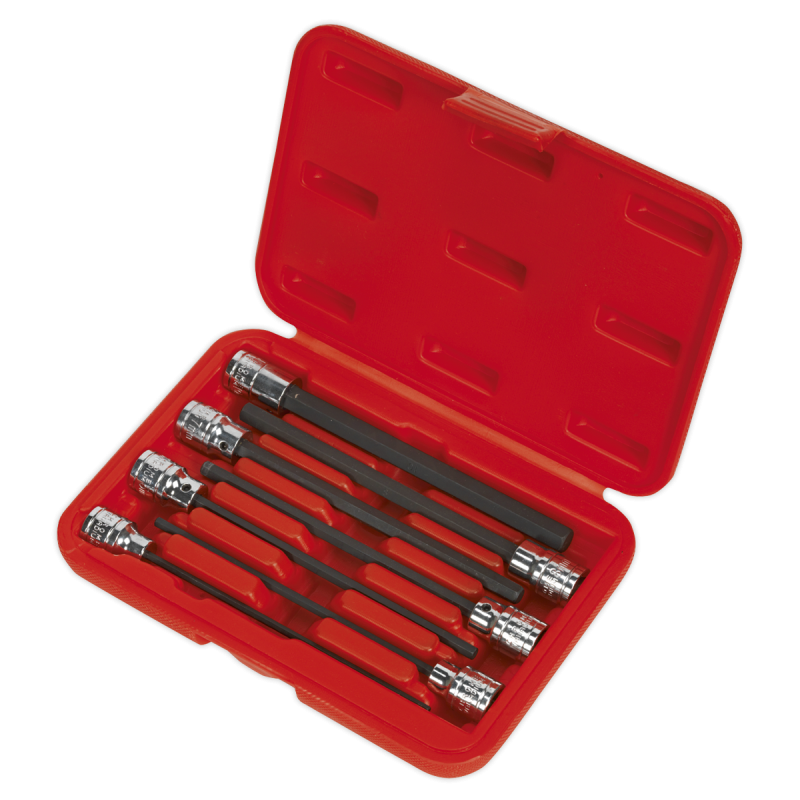 Hex Socket Bit Set 7pc 3/8"Sq Drive 150mm Metric