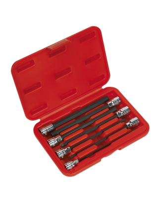 Hex Socket Bit Set 7pc 3/8"Sq Drive 150mm Metric