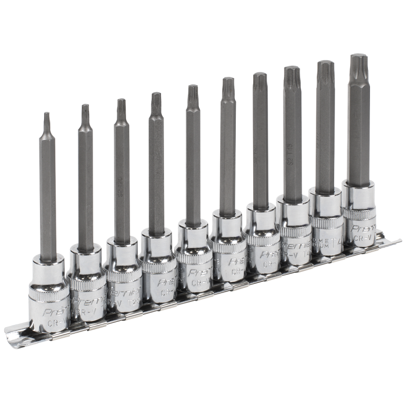 TRX-Star* Socket Bit Set 10pc 3/8"Sq Drive 95mm