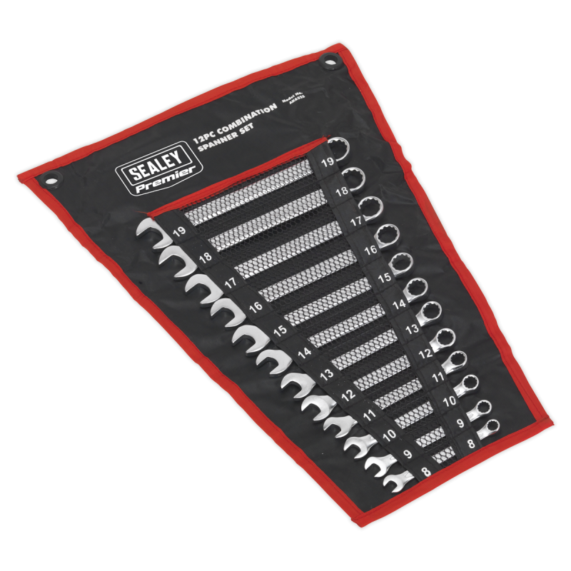 Combination Spanner Set 12pc Cold Stamped Metric