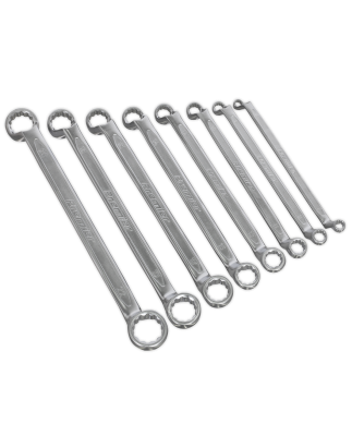 Offset Double End Ring Spanner Set 8pc Metric