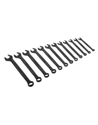 Combination Spanner Set 12pc Metric - Premier Black