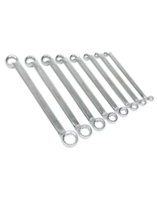 Offset Double End Ring Spanner Set 8pc Metric