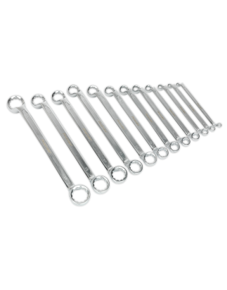 Offset Double End Ring Spanner Set 12pc Metric