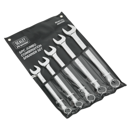 Combination Spanner Set 5pc Jumbo Metric