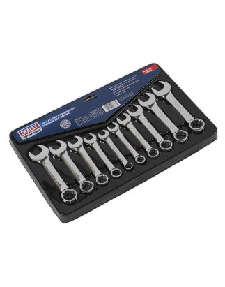 Combination Spanner Set 10pc Stubby Metric