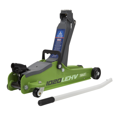 Low Profile Short Chassis Trolley Jack 2 Tonne - Green