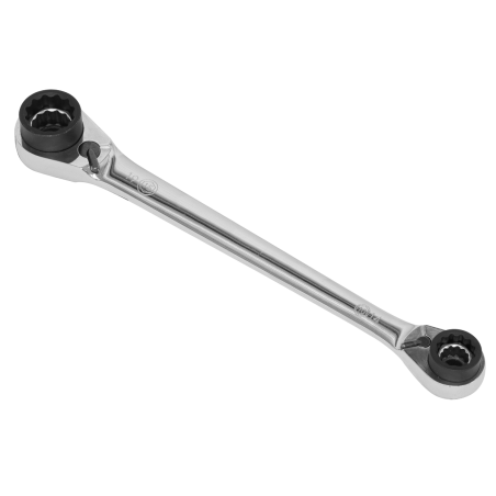 Ratchet Ring Spanner 8-in-1 Reversible Metric