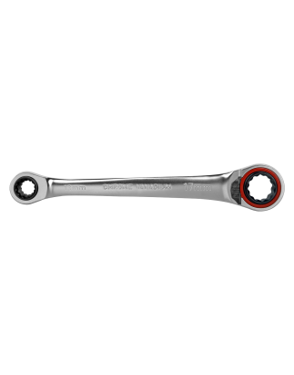 Ratchet Ring Spanner 4-in-1 Reversible Metric Premier Platinum