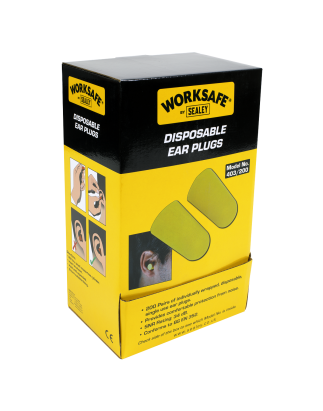 Bouchons d'oreilles jetables Worksafe® - 200 paires