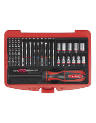 Fine Tooth Ratchet Screwdriver & Accessory Set 51pc