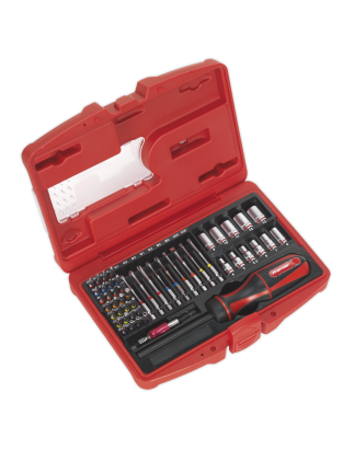 Fine Tooth Ratchet Screwdriver & Accessory Set 51pc